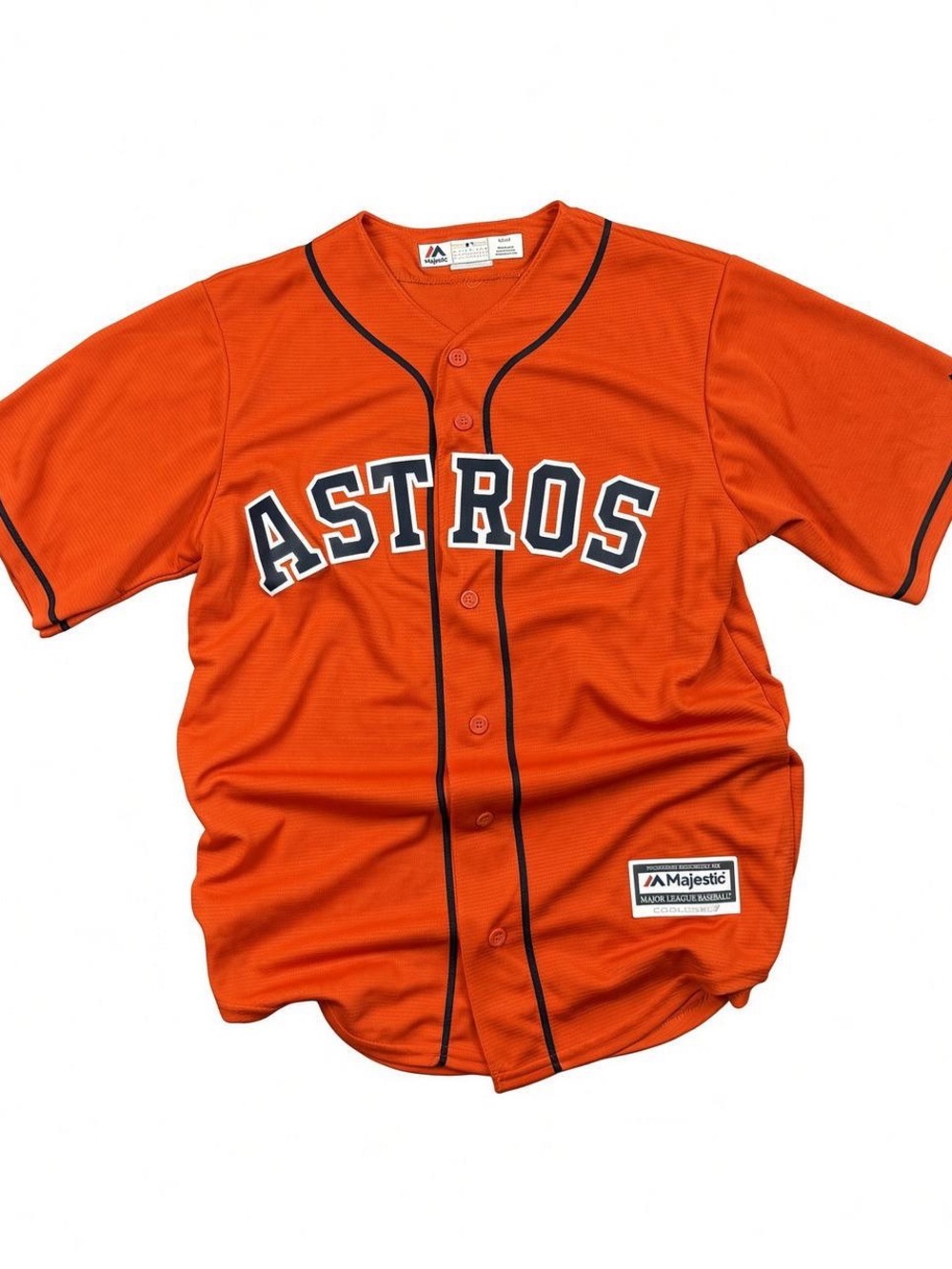 Houston Astros Majestic Cool Base Orange Jersey Size S